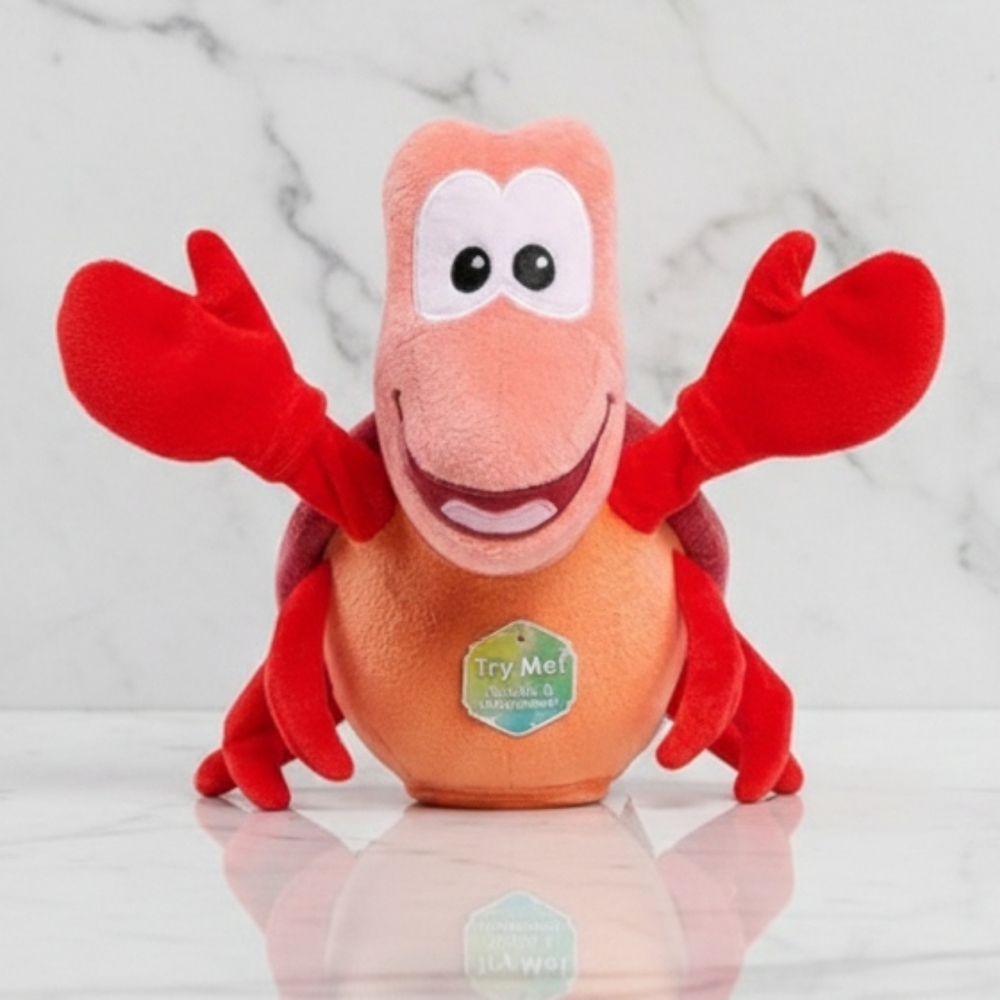 Disney Red and Orange Stuffed Animal
